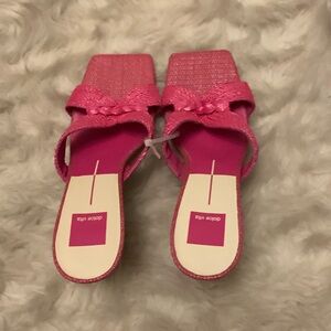 Dolce Vita women’s pally pinkheeled open back shoes